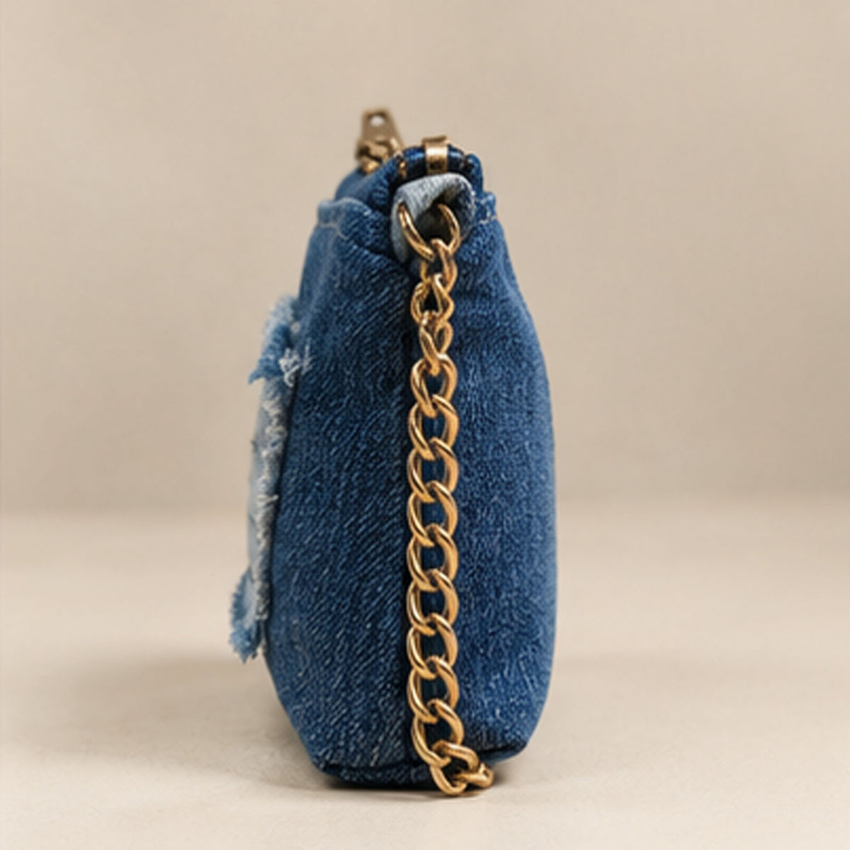 Nerakcos Denim Chain Purse - side view