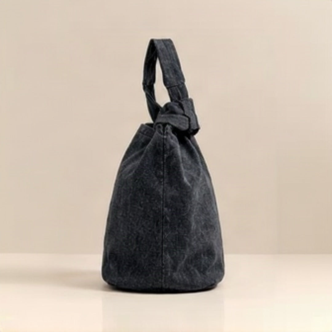 Interior zip pocket and black satin lining