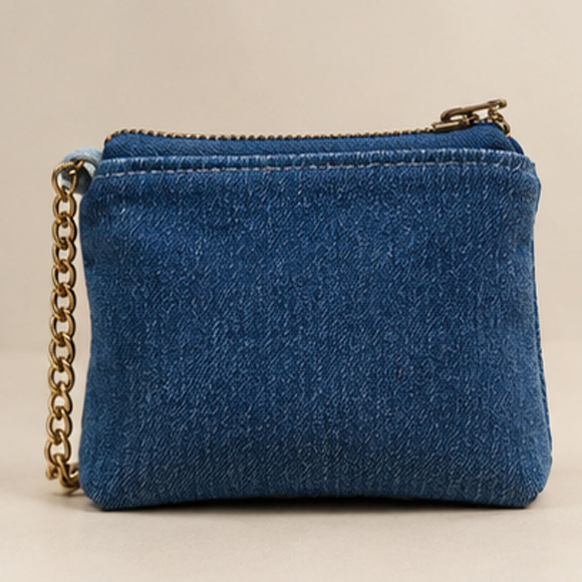 Nerakcos Denim Chain Purse - front view