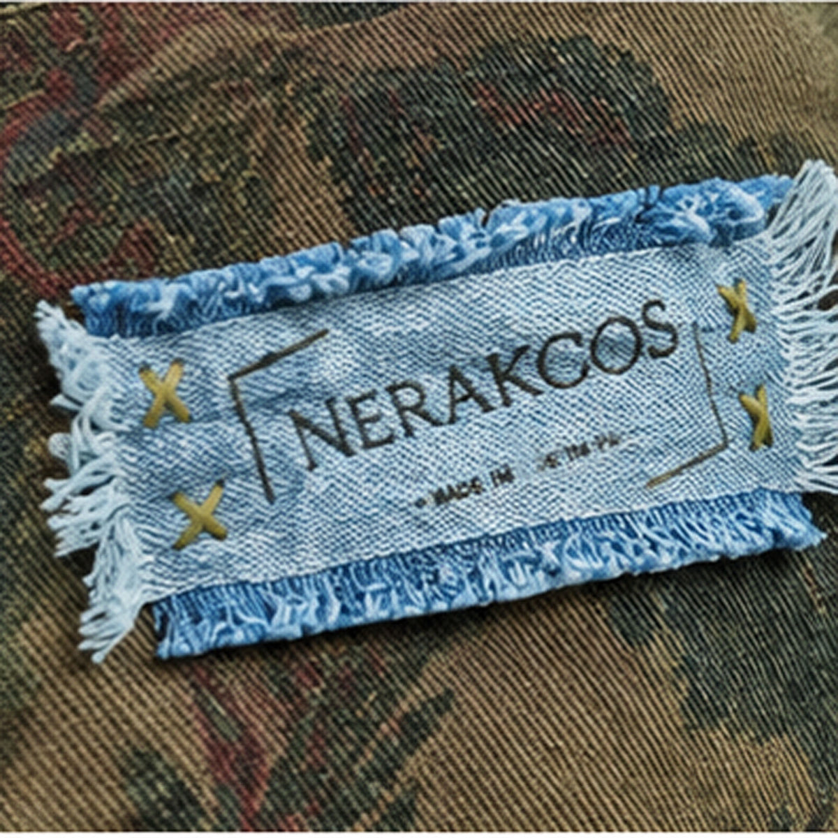Nerakcos Camo Denim Mini Purse - Angle View
